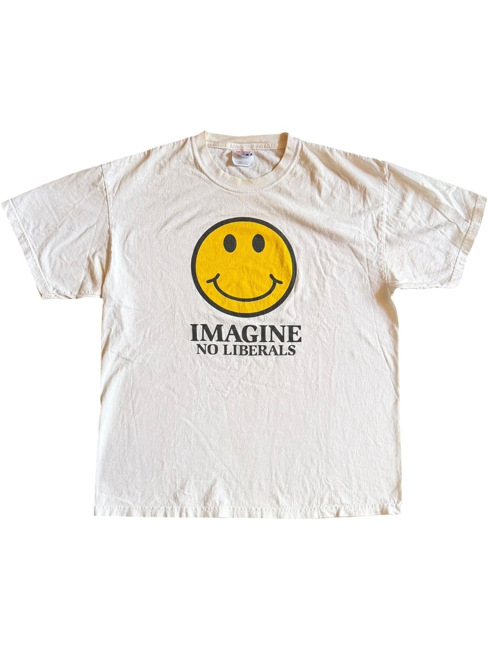 Imagine No Liberals Vintage Smiley Face T-shirt